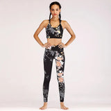 LOVEMI  Sport clothing Lovemi -  Printed Yoga Fitness Set