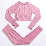 LOVEMI Sport clothing Pink / 2pcs / S Lovemi -  Fitness Sports Yoga Clothing Suit Women Seamless