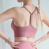 LOVEMI Sport clothing Pink / M Lovemi -  Y-shaped back yoga bra