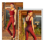 LOVEMI Sport clothing Red / S Lovemi -  Yoga Clothes British Style Nude Fitness Suit
