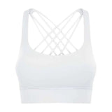 LOVEMI Sport clothing White / 4 Lovemi -  Fitness Women's Hem Widened Cross Beautiful Back Gather