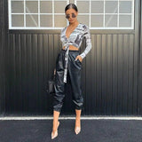 Street Style Printed Strappy Low Cut Crop Top-2