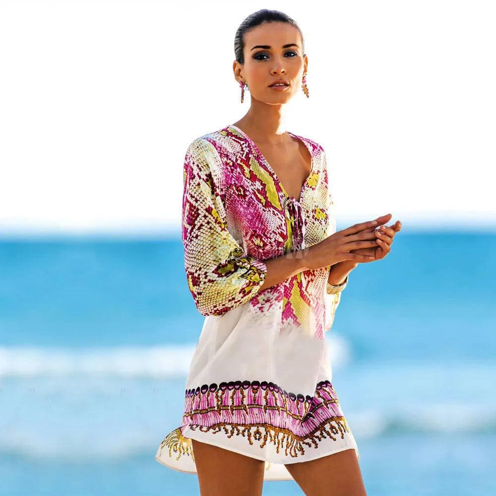 Stylish Beach Cover-Ups: Trendy Seaside Fashion-Red-5