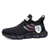 Sneakers Women Breathable Fashion Running-Black-3