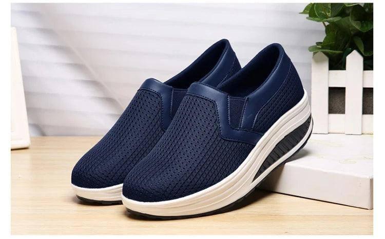 Stylish Navy Slip-on Sneakers for Everyday Comfort-3