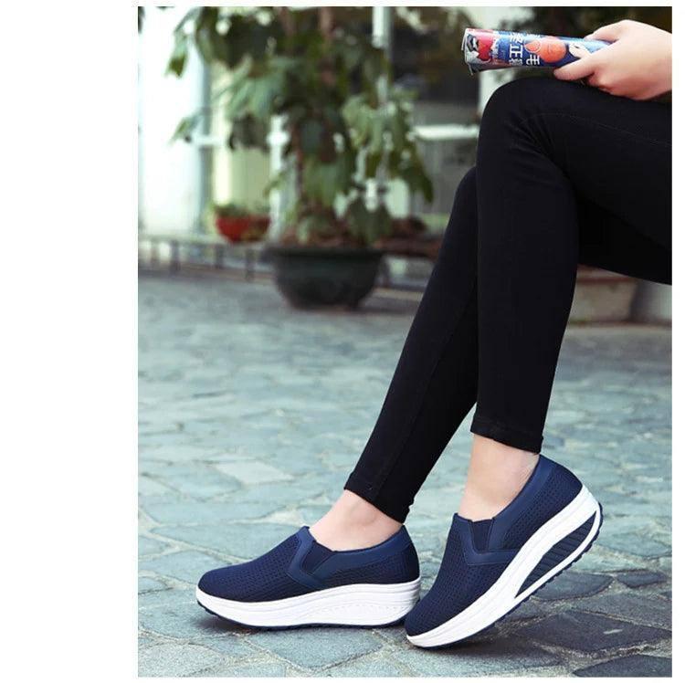 Stylish Navy Slip-on Sneakers for Everyday Comfort-5