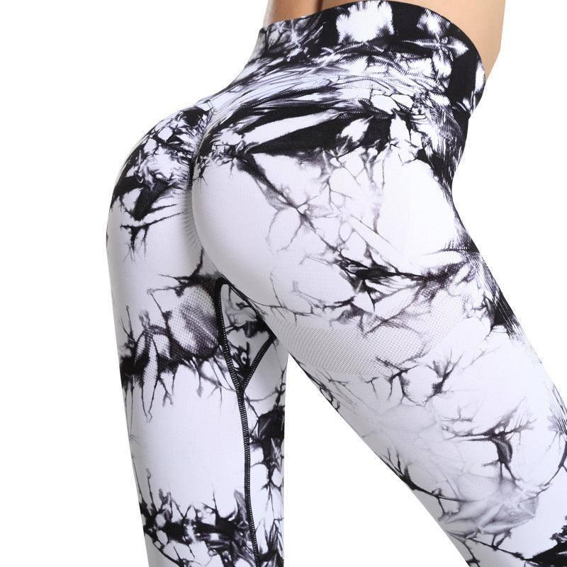 Stylish Printed Workout Leggings - Vibrant & Versatile-White-11