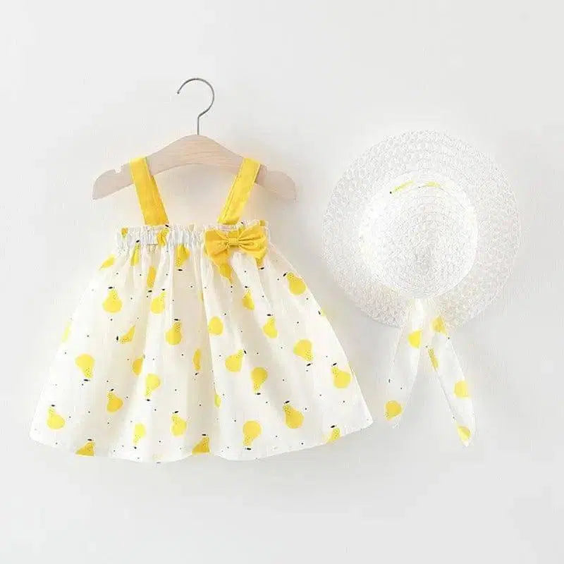 LOVEMI - Summer new girls dress skirt two baby Korean print princess