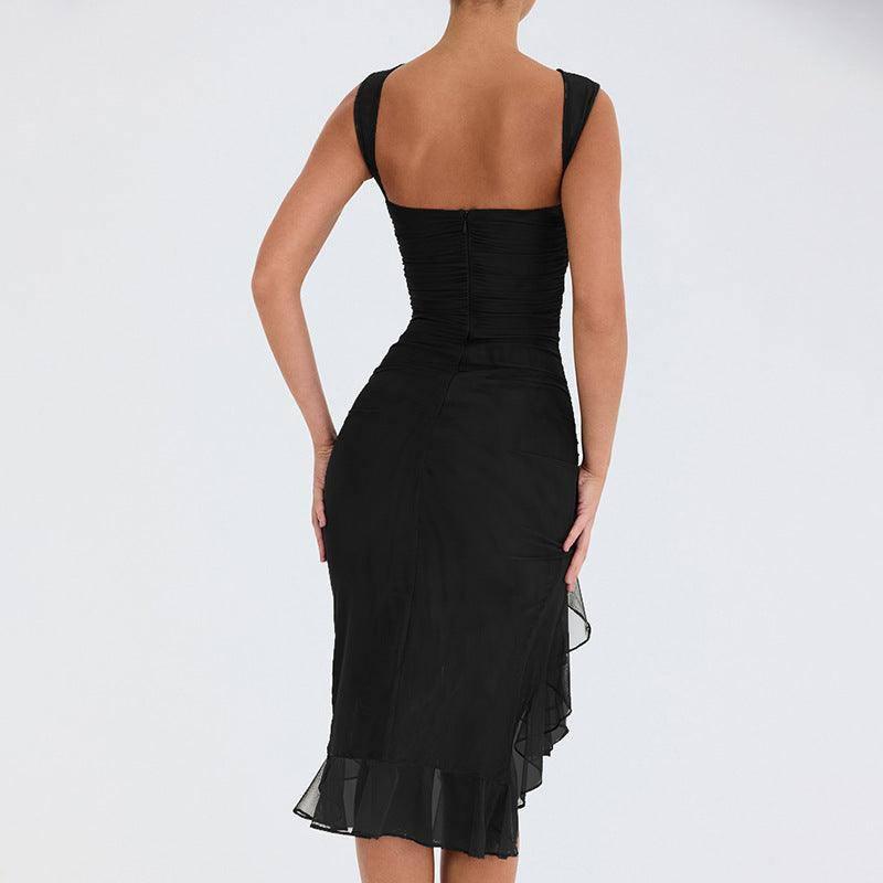 Summer Slim Skinny Sleeveless Dress For Women Fashion Party-10