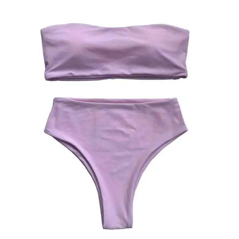 Summer swimwear bikini-Pink-7