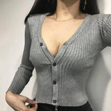 sweater cardigan women Slim sweaters-4