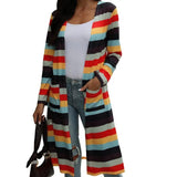 LOVEMI Sweaters 1style / S Lovemi -  Striped Print Long-Sleeved Cardigan Jacket Women
