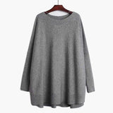 LOVEMI Sweaters 8006 grey Lovemi -  Women's soft waxy turtleneck solid color sweater