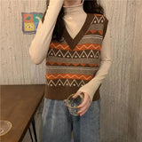 LOVEMI Sweaters Apricot base / One size fits all Lovemi -  Spring And Autumn Retro Two Piece Women's Literature And Art