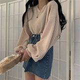 LOVEMI Sweaters Apricot / S Lovemi -  Sweet Top Design Is Niche