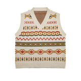 LOVEMI Sweaters Beige / One size Lovemi -  Women's Knitted Vest Short Loose Sleeveless V-neck Sweater