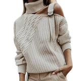 LOVEMI  Sweaters Beige / XXL Lovemi -  Sweater autumn and winter solid color sweater