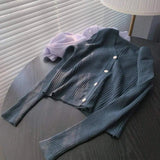 LOVEMI Sweaters Bird blue / L Lovemi -  Knitted cardigan coat