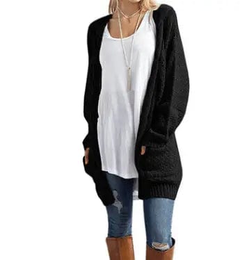 LOVEMI Sweaters black / L Lovemi -  Long-sleeved cardigan in a long-sleeved cardigan