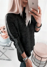 LOVEMI Sweaters Black / S Lovemi -  Simple Women's Round Neck Pullover Sweater Sweater Women