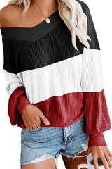 LOVEMI Sweaters Black / S Lovemi -  V-neck bat sleeve sweater