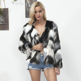 LOVEMI  Sweaters Blackandwhite / S Lovemi -  Melange faux fur coat