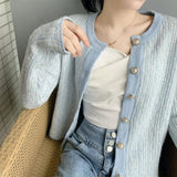LOVEMI Sweaters Blue / One size Lovemi -  Gentle Temperament Young Lady Little Fragrant Wind Cardigan