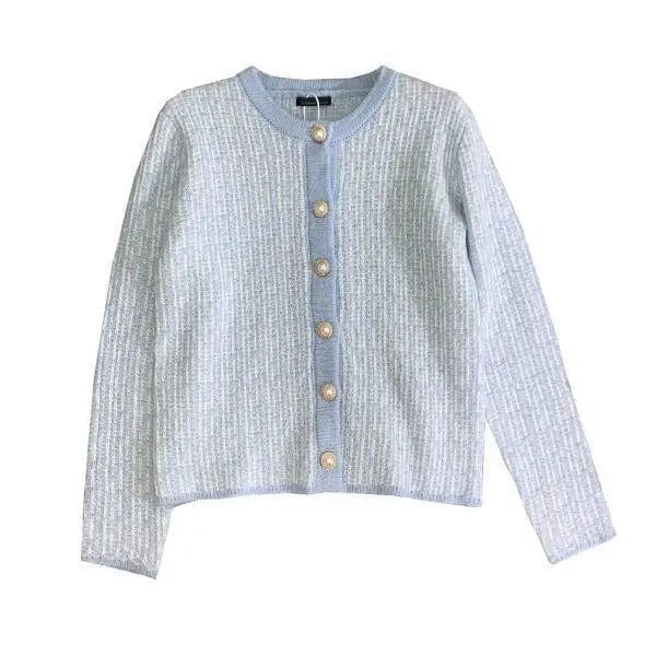 LOVEMI Sweaters Blue / One size Lovemi -  Gentle Temperament Young Lady Little Fragrant Wind Cardigan