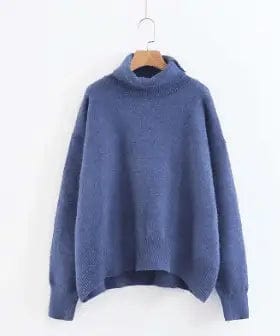 LOVEMI Sweaters Blue / One size Lovemi -  Lazy Wind Net Red Sweater Coat