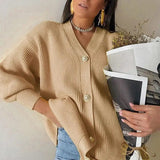 LOVEMI  Sweaters Camel / L Lovemi -  Simple atmosphere sweater coat