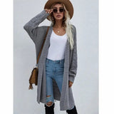 LOVEMI Sweaters Dark Grey / S Lovemi -  Long Cardigan Solid Color Women's Knitted Sweater