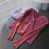 LOVEMI Sweaters Grape purple / L Lovemi -  Knitted cardigan coat