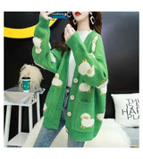 LOVEMI Sweaters Green / 3XL Lovemi -  Lazy Knit Cardigan