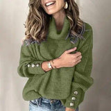 LOVEMI  Sweaters Green / S Lovemi -  Ladies' Sweaters Turtleneck Sweaters Tops