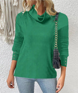 LOVEMI  Sweaters Green / S Lovemi -  Women's Sweater Style Turtleneck Knitted Sweater
