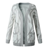 LOVEMI  Sweaters Grey / XL Lovemi -  Medium length cardigan sweater coat