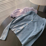 LOVEMI Sweaters Haze blue / L Lovemi -  Knitted cardigan coat