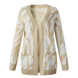 LOVEMI  Sweaters Khaki / S Lovemi -  Medium length cardigan sweater coat