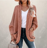 LOVEMI Sweaters Leather Pink / S Lovemi -  Long-sleeved cardigan in a long-sleeved cardigan