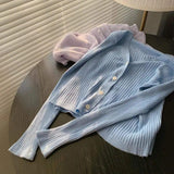 LOVEMI Sweaters Light sky blue / L Lovemi -  Knitted cardigan coat