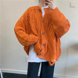 LOVEMI Sweaters Orange / One size Lovemi -  Women's Sweater Coat Fall Winter Loose Outside Wear Lazy