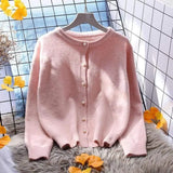 LOVEMI Sweaters Pink / One size Lovemi -  Korean Style Spring And Autumn Long-sleeved Student