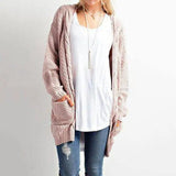 LOVEMI Sweaters Pink / XL Lovemi -  Long-sleeved cardigan in a long-sleeved cardigan