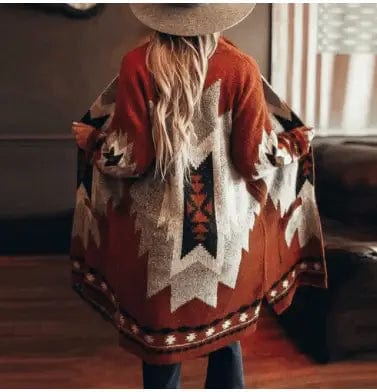 LOVEMI  Sweaters Red / 2XL Lovemi -  Women's Fashion Winter Vintage Tribal Knitted Cardigan