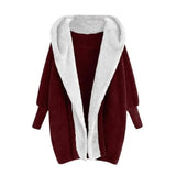 LOVEMI Sweaters Red / M Lovemi -  NEW Winter Women Hooded Sweatshirt Coat Winter