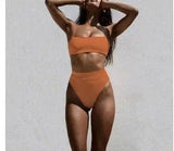 Swimsuit Bikini Ladies Three-Point Sexy Swimsuit Suit-Orange-5