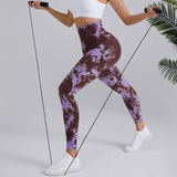 Tie-dye Printed Yoga Pants Fashion Seamless High-waisted-6