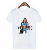 LOVEMI top A white / XL Lovemi -  Letter print t-shirt
