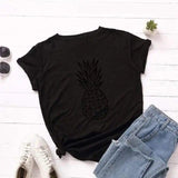 LOVEMI top black / 3XL Lovemi -  Women's short-sleeved t-shirt