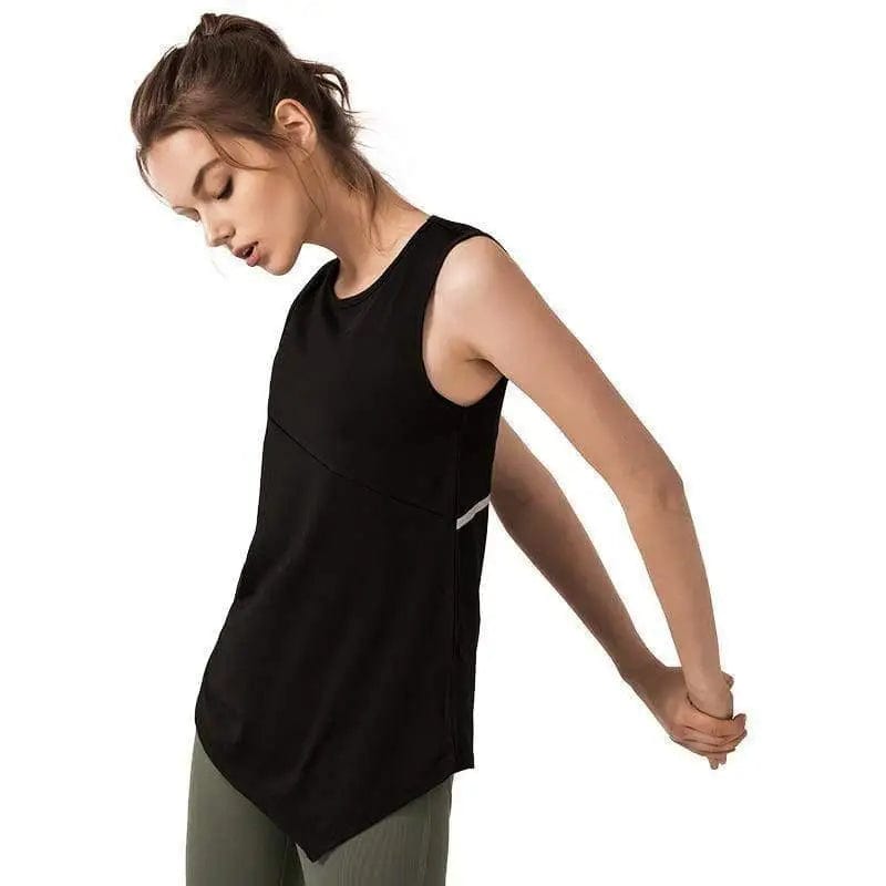 LOVEMI top Black / M Lovemi -  Irregular yoga vest